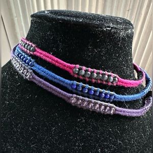 Chan Luu Wrap Bracelet/Necklace with Amethyst and Lapis